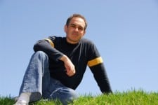 Man sitting on grass