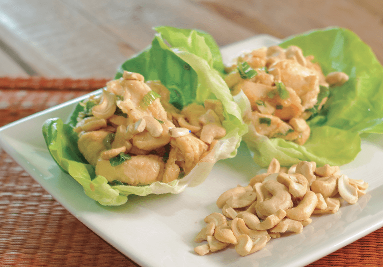 Cashew Chicken in Lettuce Cups cashew-chicken-lettuce-cups